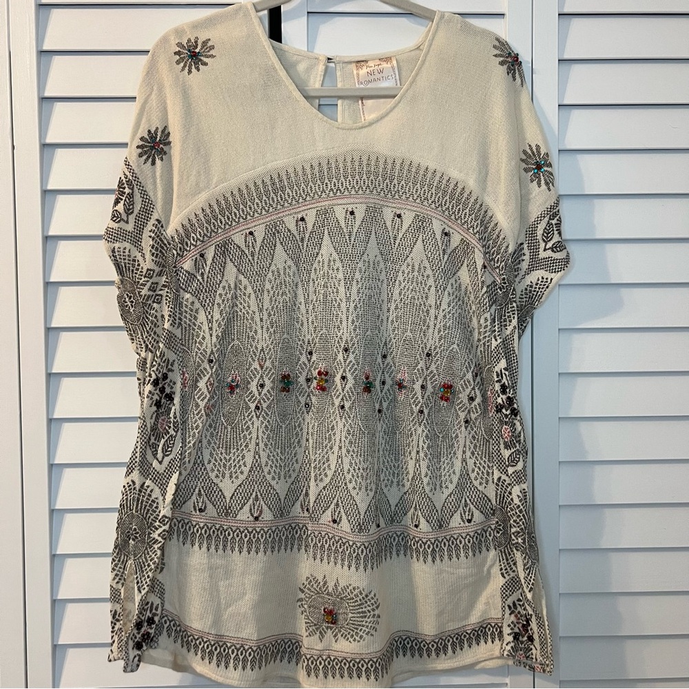 Free People New Romantics Jeweled Tunic